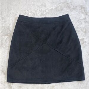 Mango Black Pencil Mini Skirt Asymmetrical Workwear